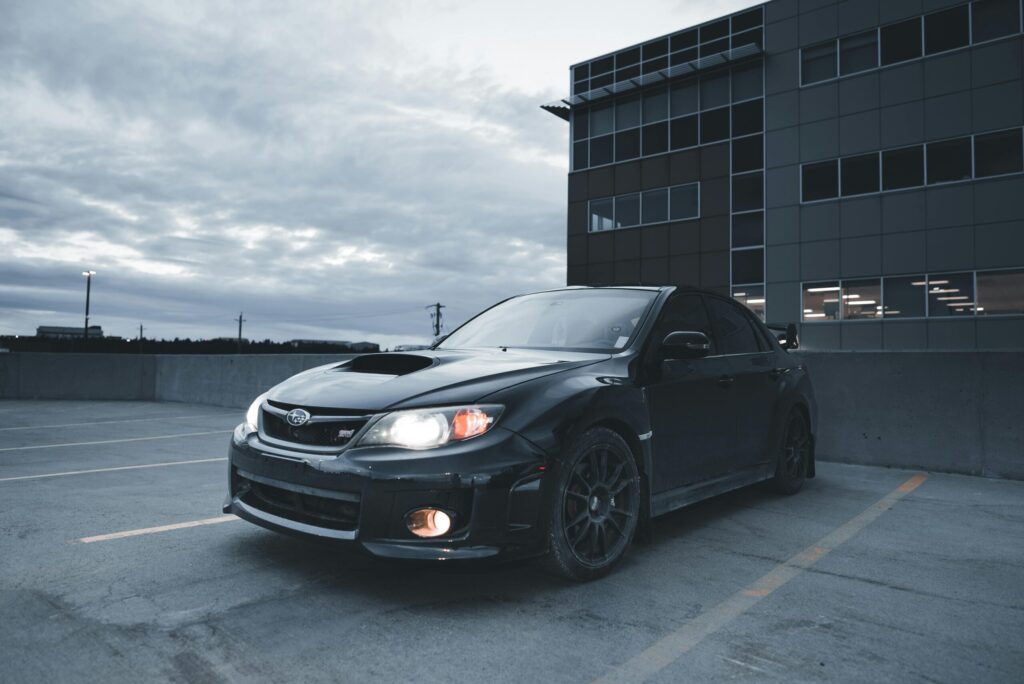 Black Subaru Impreza